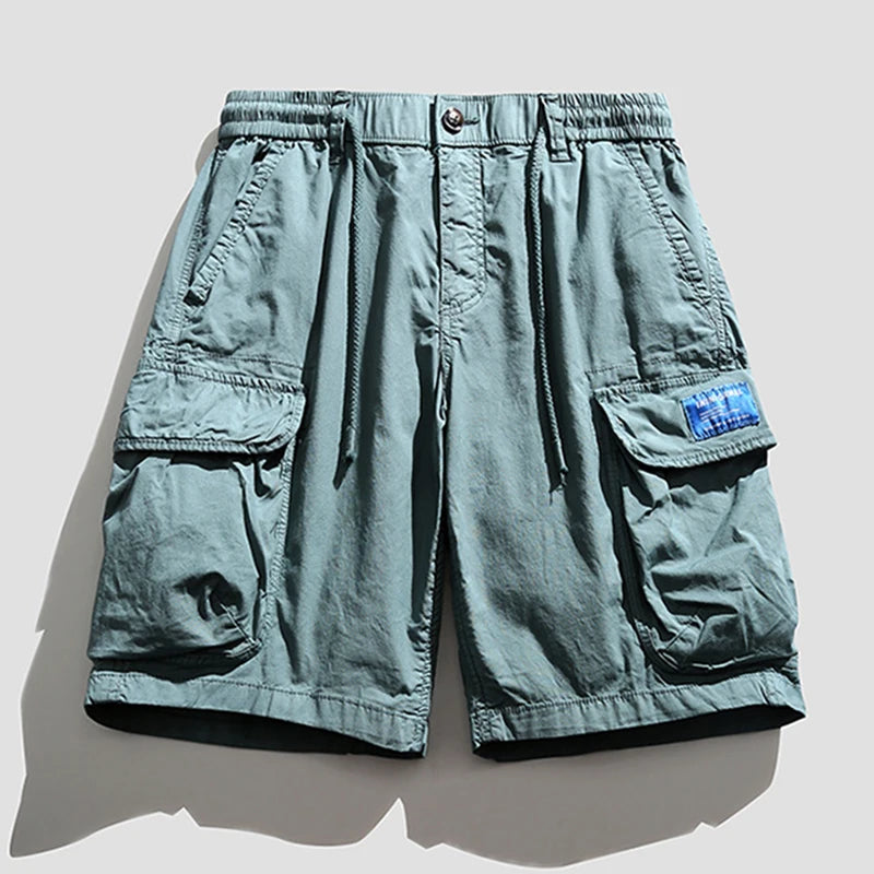 Vintage Classic Cotton Cargo Bermuda Shorts