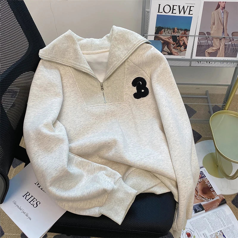 Vintage American Punk Style Grey Hoodies