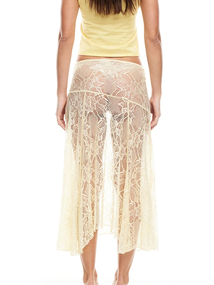 Elegant Lace Long Skirts