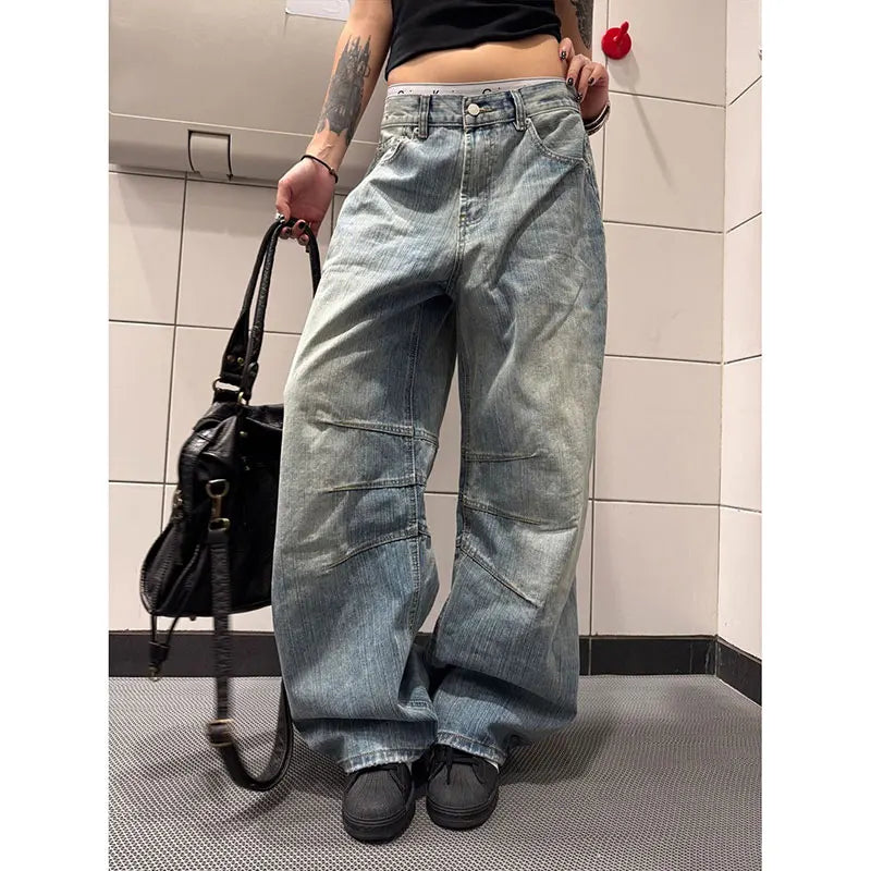 Blue Vintage Y2K Oversize Boyfriend Jeans