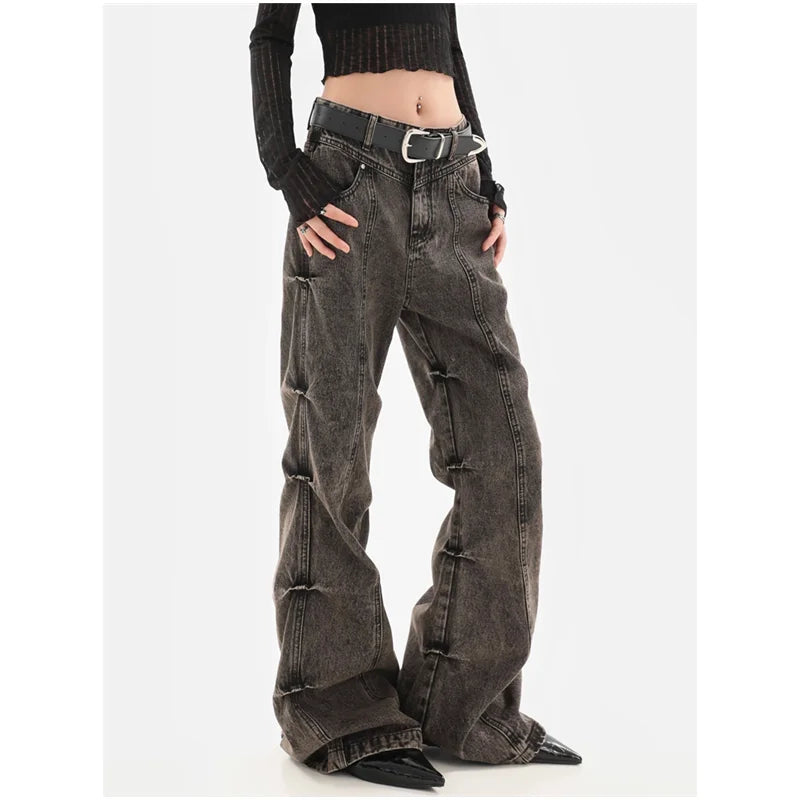 Retro Baggy Wide Leg Denim Jeans