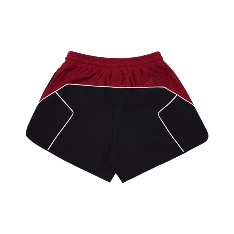 Stylish Color Contrast Splicing Casual Short