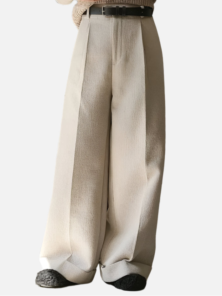 Cozy Wool Wide Leg Pants