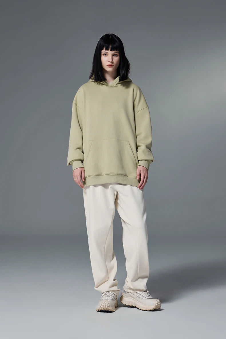 Premium Minimalist Solid Color Fleece Hoodie