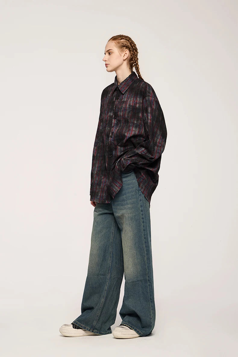 Plaid Checkered Loose Fit Wasteland Shirt