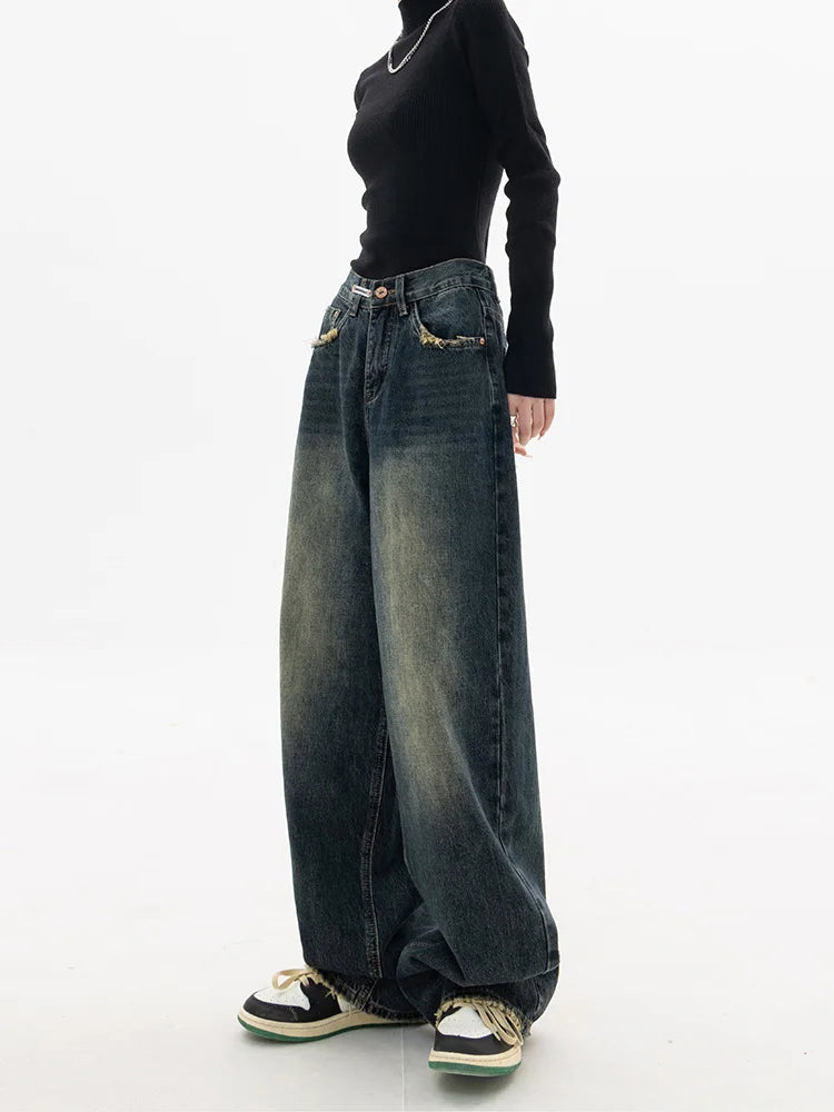 Vintage High Waist Wide Leg Jeans