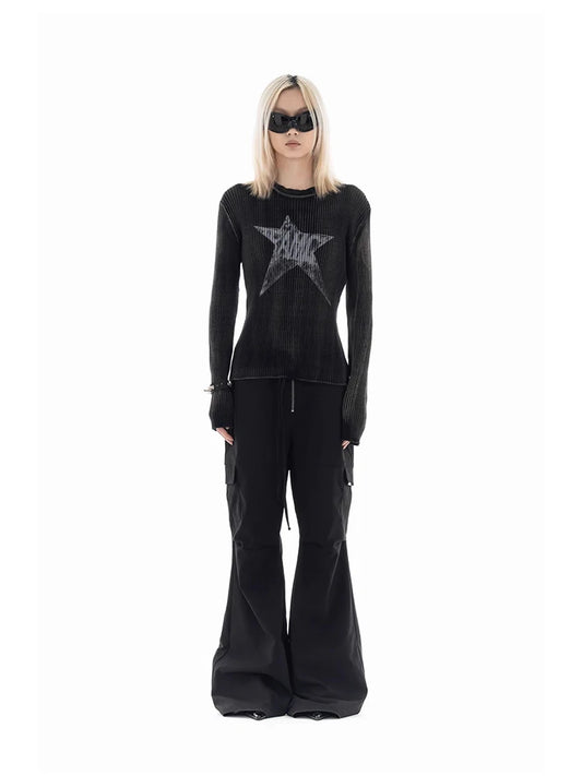 Retro Stars Long Sleeve Sweater