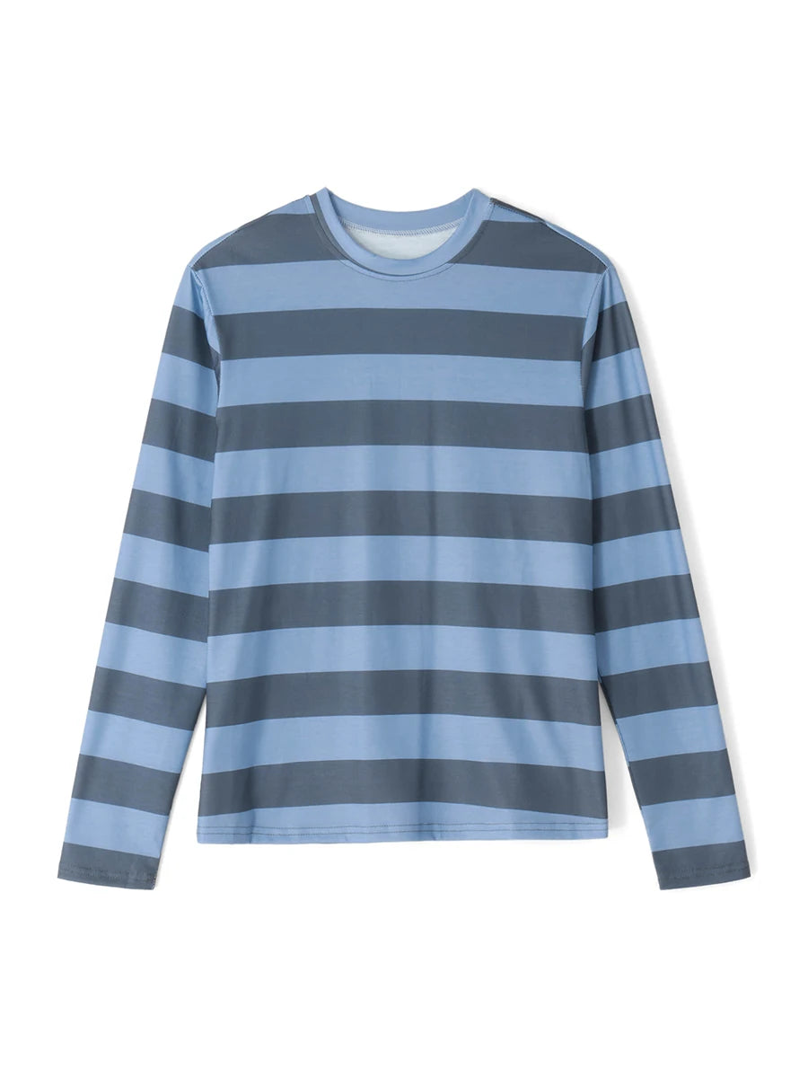 Gothic Striped Long Sleeve T-Shirt