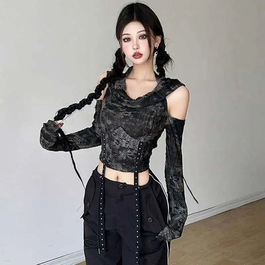 Sexy Summer Hooded Long Sleeve T-Shirt