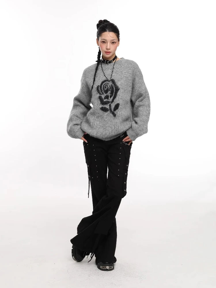 Cozy Knit Sweater Womens Autumn Pullover