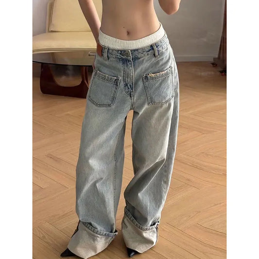 Vintage Oversize Light Blue Mom Jeans
