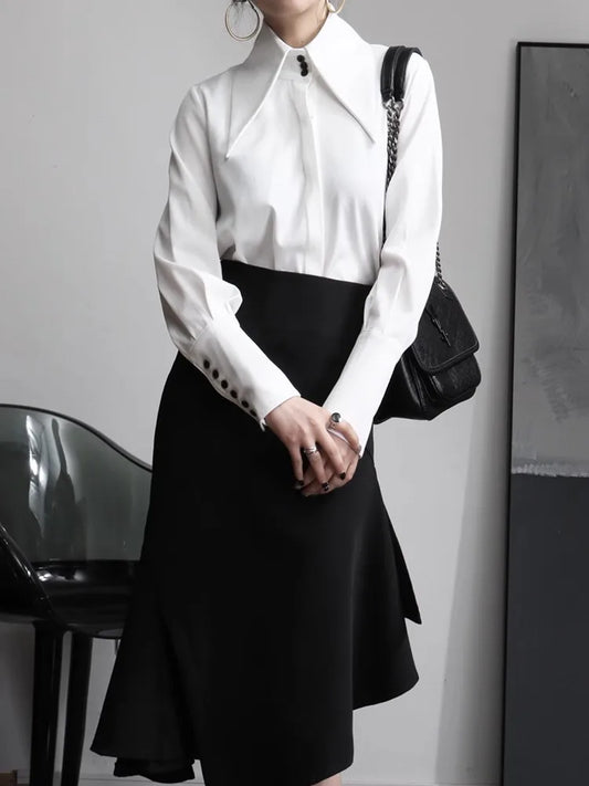 Autumn Chic Long Sleeve Polo Shirt
