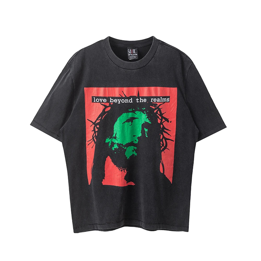 Retro Co-Branded Y2K High Street T-Shirt
