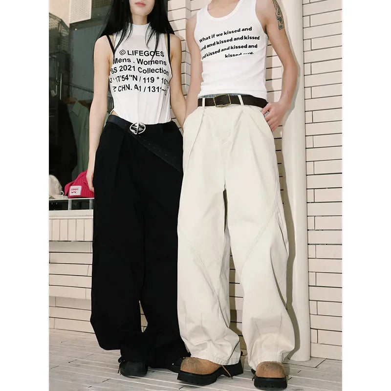 Black Slimming Wide Leg Pants