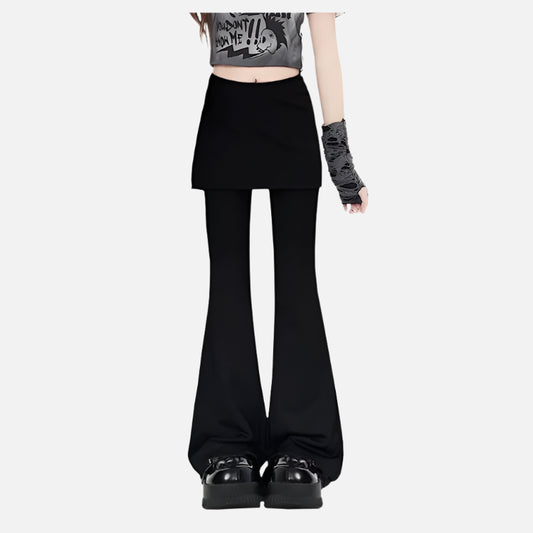 Vintage Y2K Style Womens Black Pants