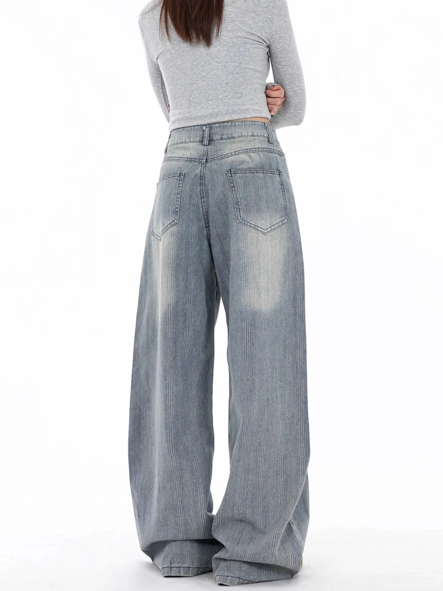 Retro Wide High Waisted Jeans