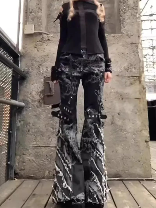 High Slim Flared Jeans