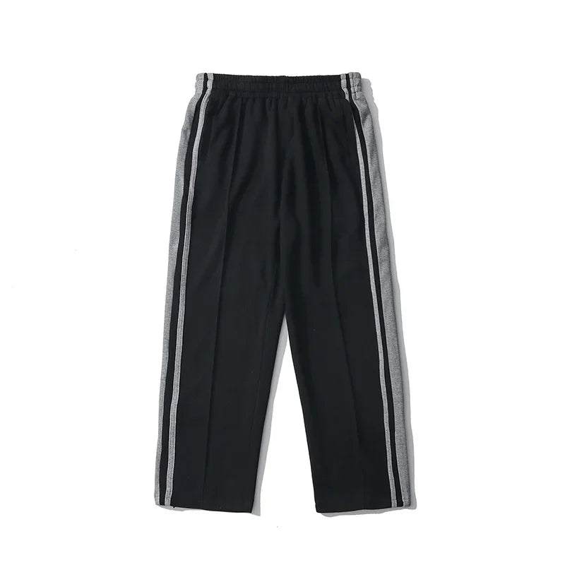 Korean Loose Stripe Basketball Joggers Pants
