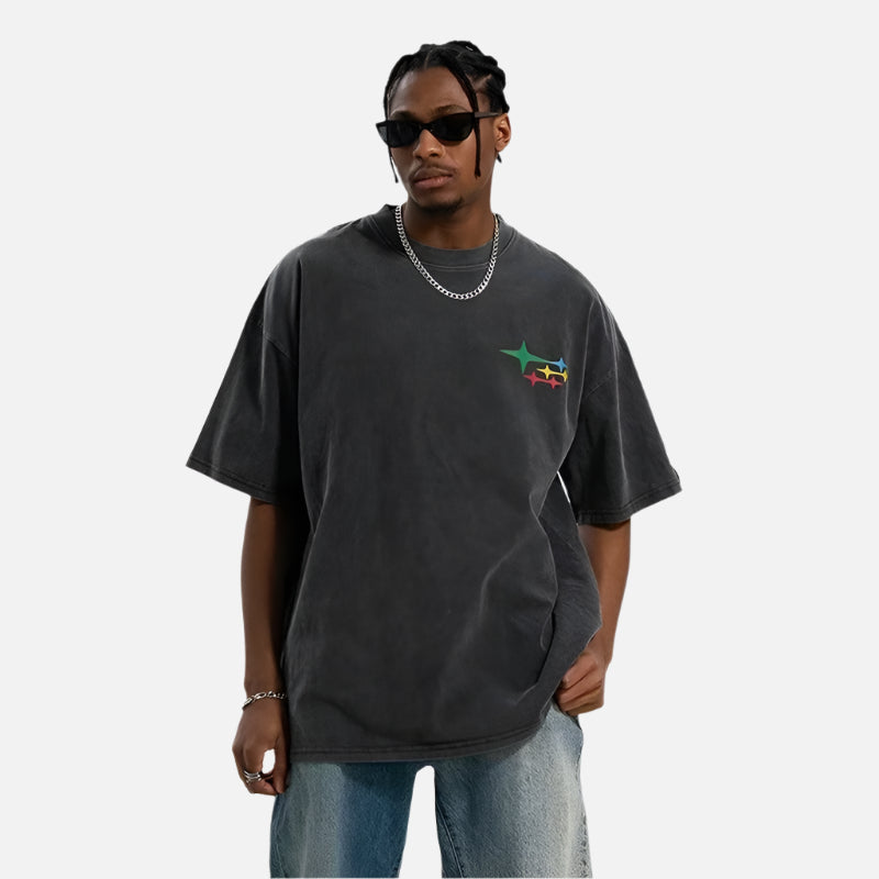 Vintage Oversized Graphic Couple Wear T-Shirt