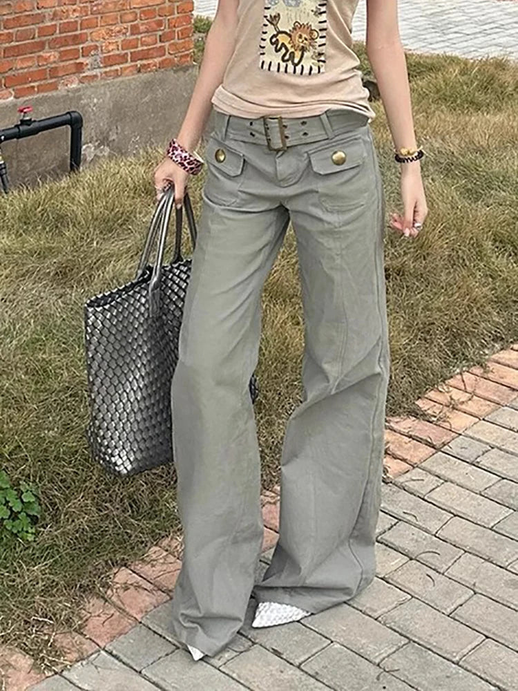 High Flared Pants England Style Pants