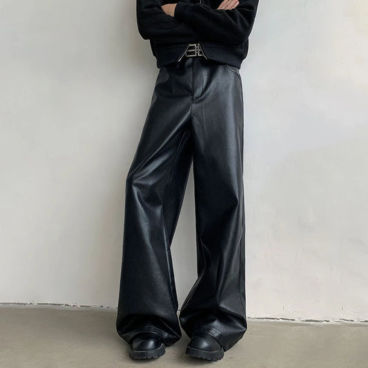 Rider Casual PU Leather Motorcycle Pants