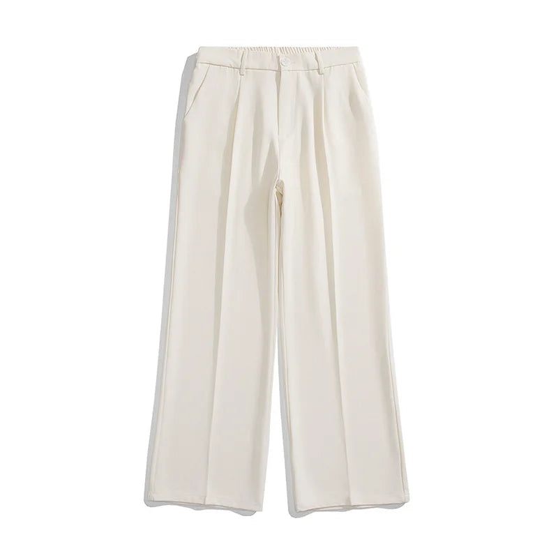 Black Comfortable Thin Straight Pants