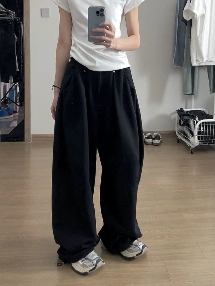 Cozy Loose Fit Vintage Sweatpants