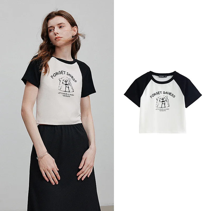 Stylish Short-Sleeved Summer Women's T-Shirt