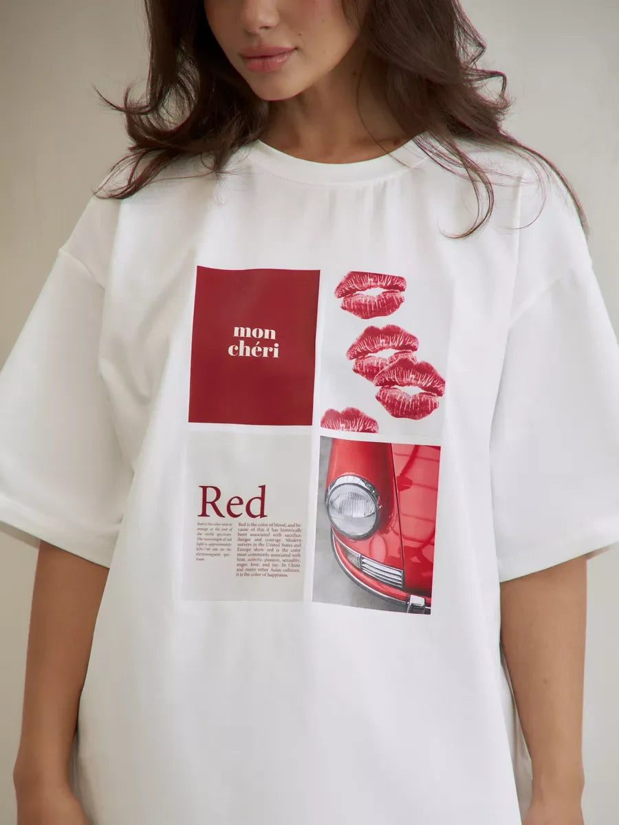 Hot Girl Y2K Design Printed T-Shirt