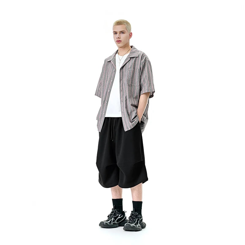 American Style Loose-Fit Cropped Pants