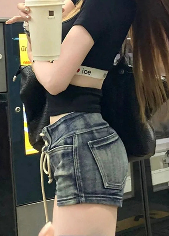 Boho Style Vintage Denim Short