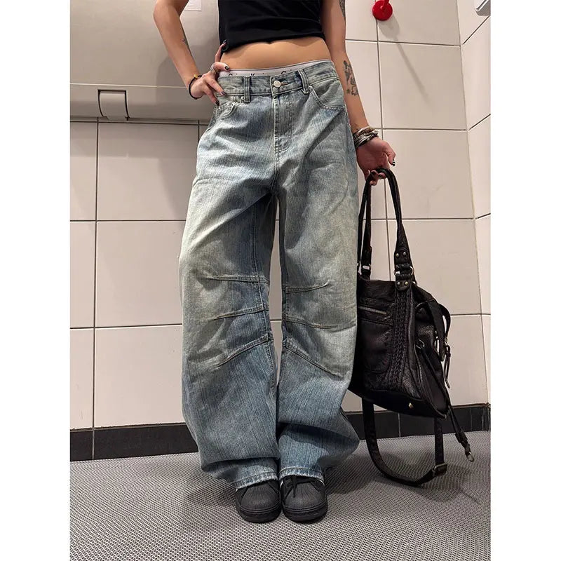 Blue Vintage Y2K Oversize Boyfriend Jeans