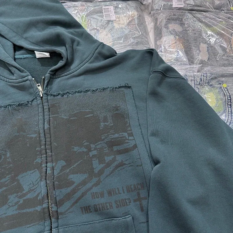 Cozy Cotton Hooded Zipper Hoodie