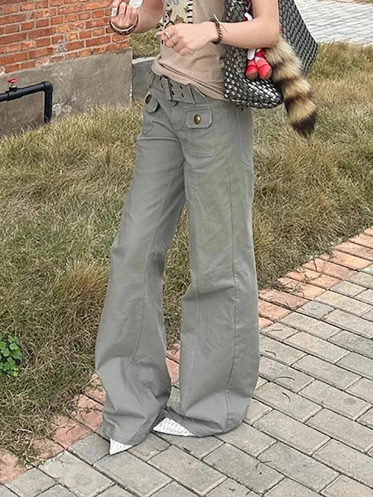 High Flared Pants England Style Pants