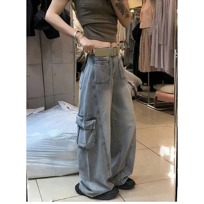 Vintage High Waisted Wide Leg Jeans