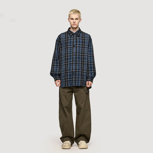 Classic Plaid Oversized Casual American Shirt