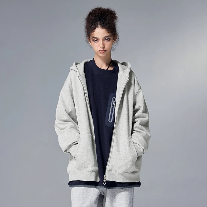 Trendy Winter Fleece Full Zip Hoodie