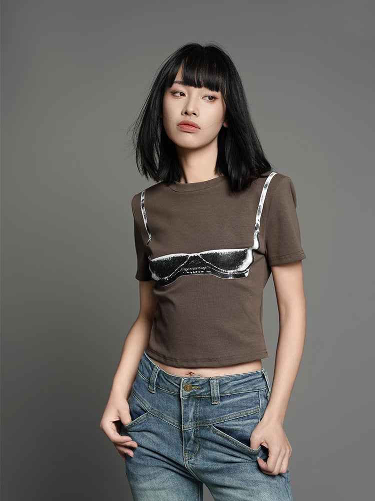 Vintage American Short Sleeve Womens T-Shirt