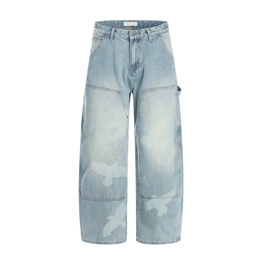 Distressed Carpenter Denim Pant with Jeans