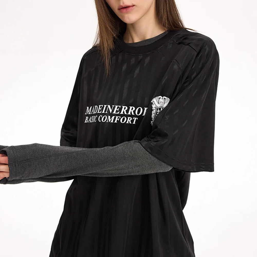 Breathable Striped Short-Sleeve Casual T-Shirt