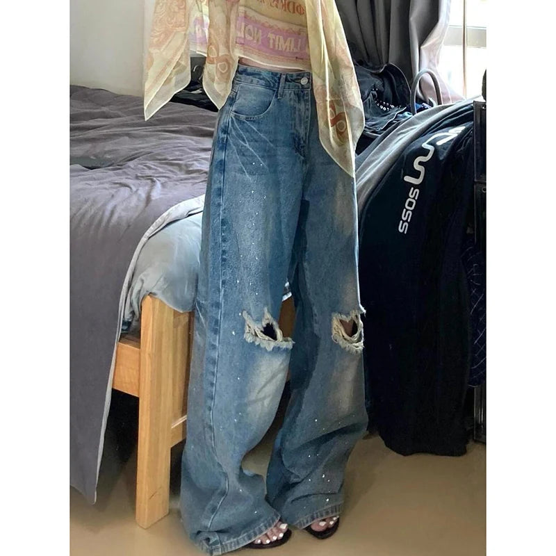 Vintage American Blue Wide Leg Jeans
