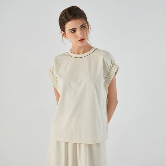 Luxury Cotton Blend Womens T-Shirt