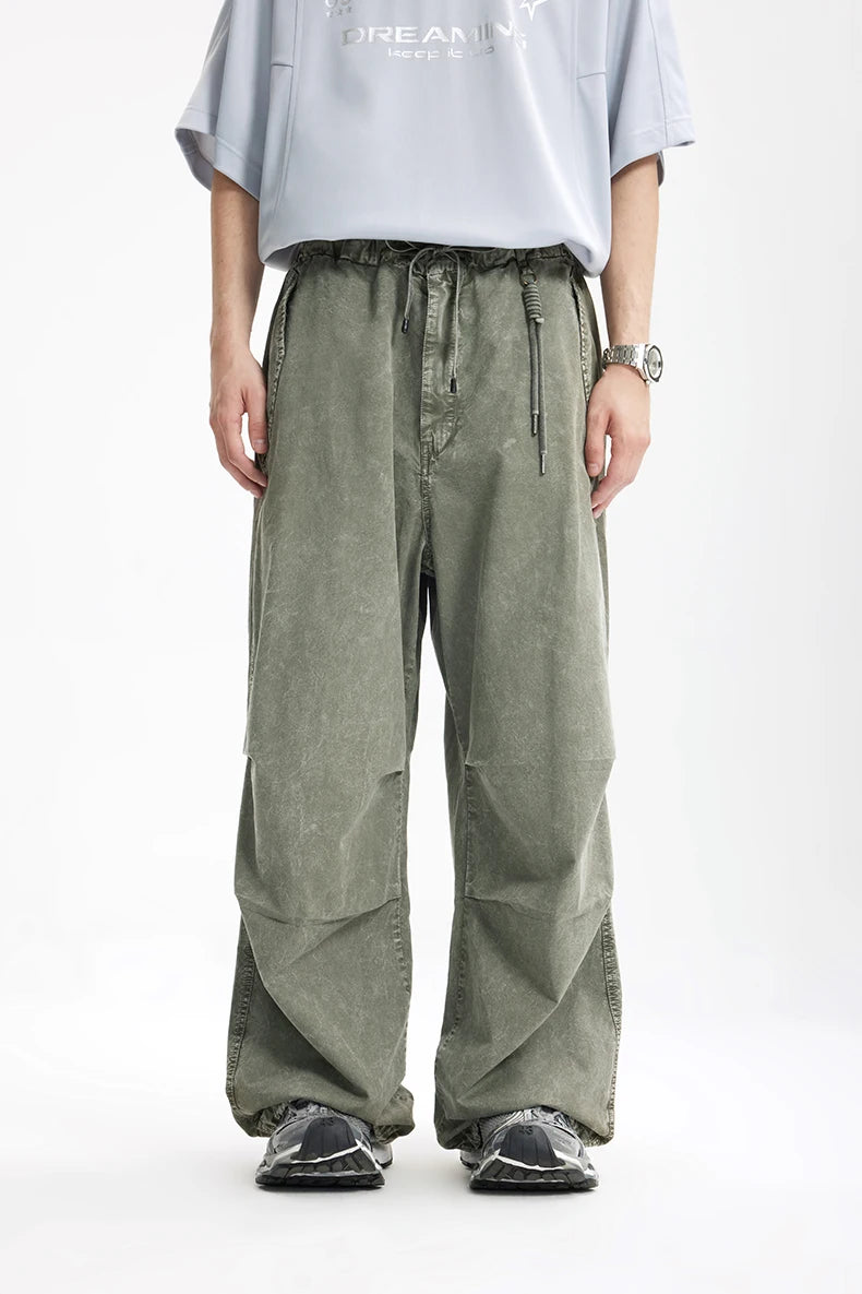 Heavy Washed Cargo Pants with Pants