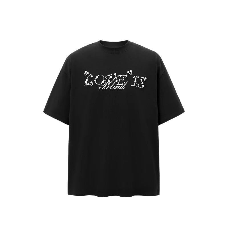 Heavyweight Beaded Letter Graphic T-Shirt