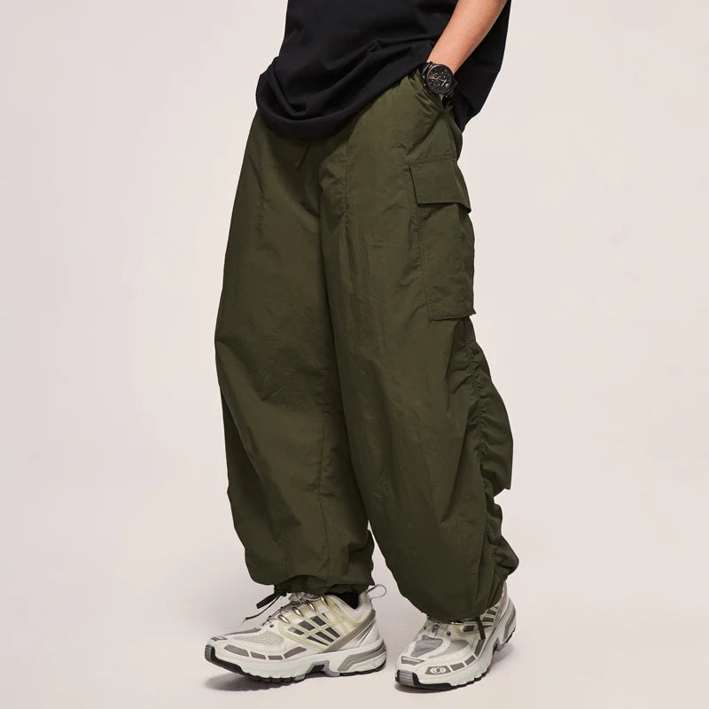 Loose Fit Wide Leg Cargo Pants