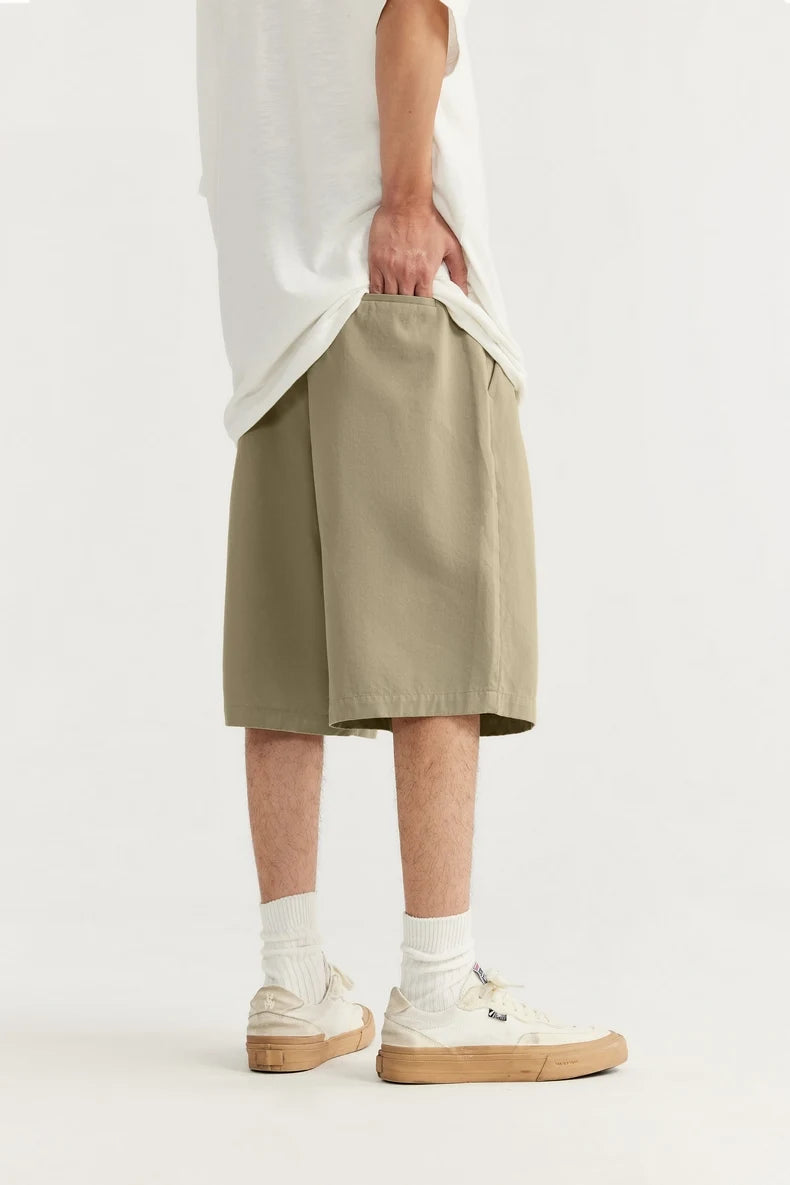 Pleated Inflation Trendy Casual Suit Shorts