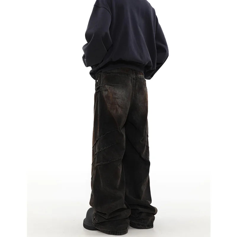 Vintage Oversize Cargo Japanese Denim Jeans