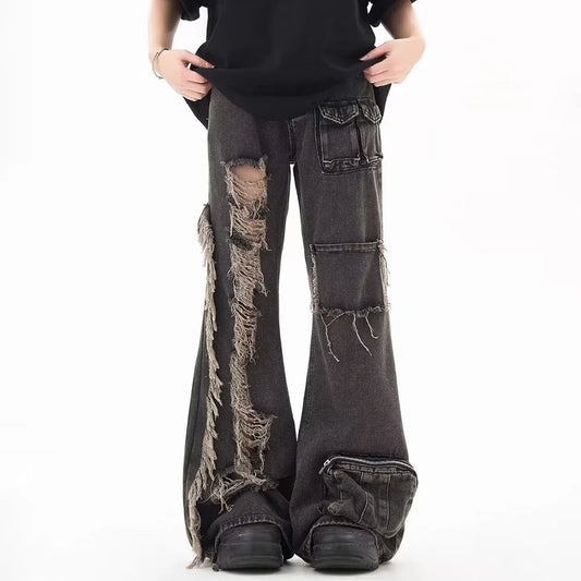 Vintage Ripped Loose Hip Hop Jeans