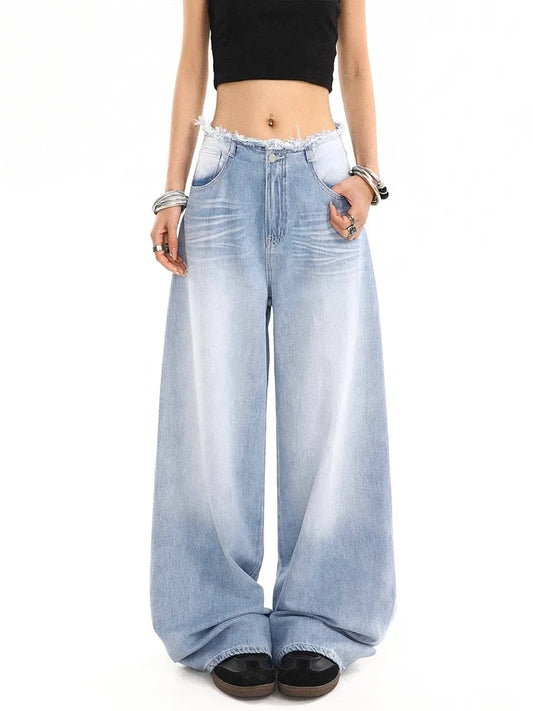 Vintage Flash Waist Wide Leg Jeans