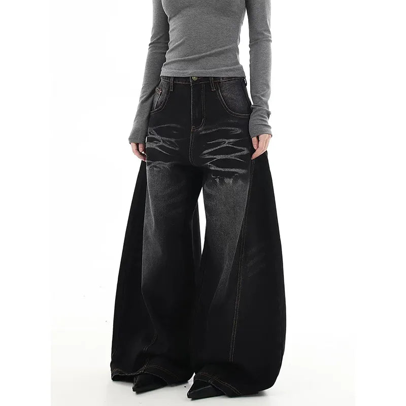 Vintage High Waisted Black Jeans